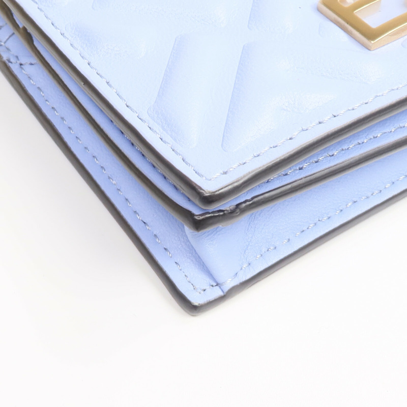 FENDI 牛皮皮革Wallet金扣錢包-10