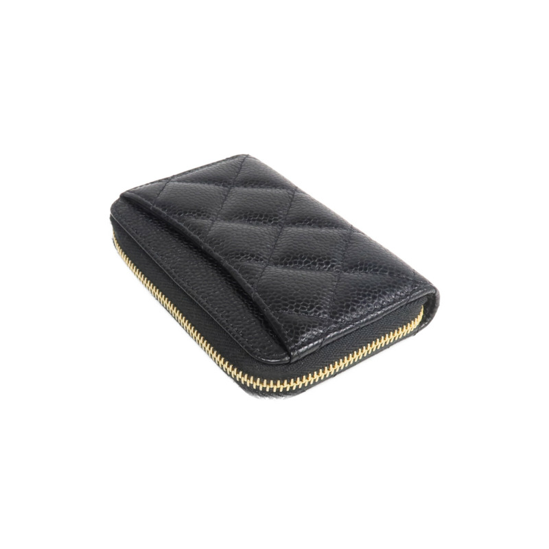 CHANEL 牛皮皮革Card/Coin Case金扣零錢包/卡片套-4