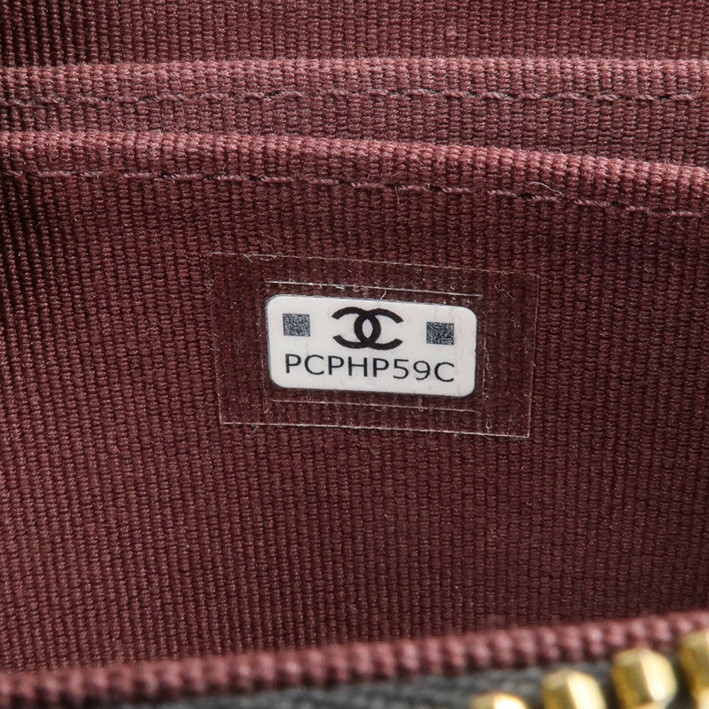 CHANEL 牛皮皮革Card/Coin Case金扣零錢包/卡片套-10