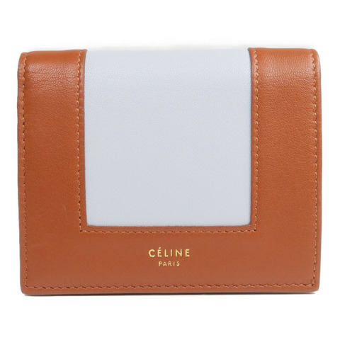 CELINE 牛皮皮革Wallet金扣錢包
