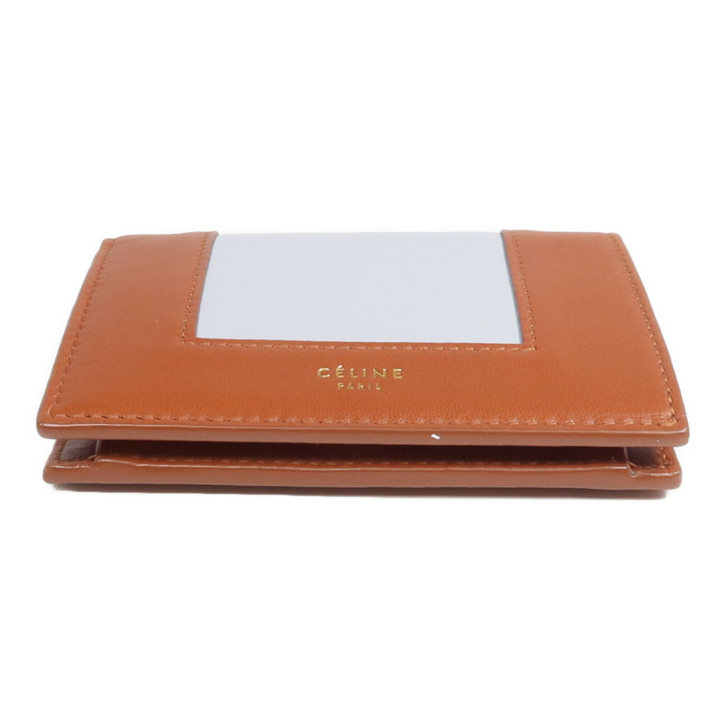 CELINE 牛皮皮革Wallet金扣錢包-5