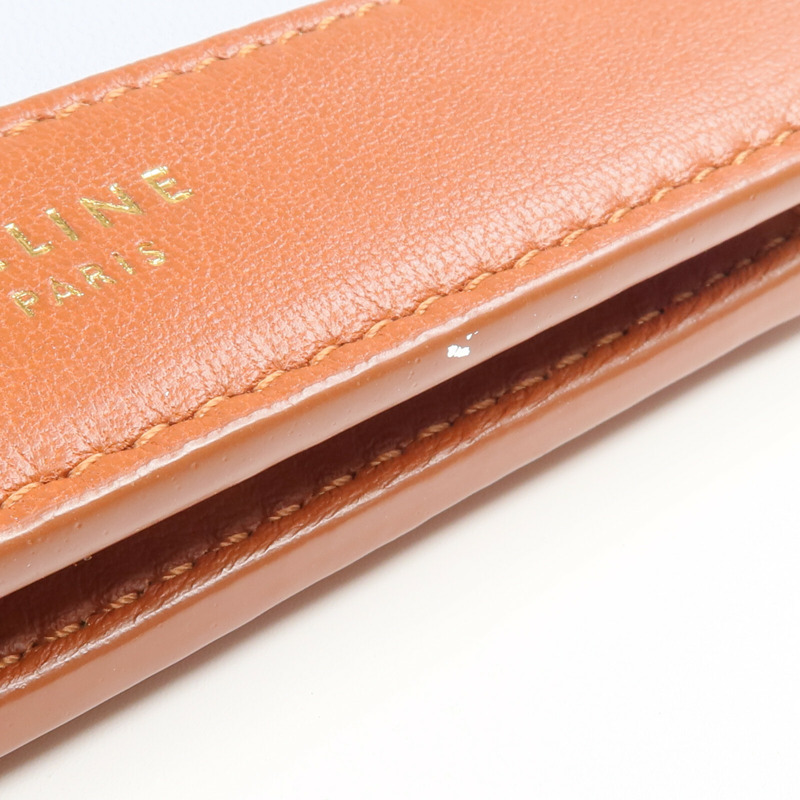 CELINE 牛皮皮革Wallet金扣錢包-9