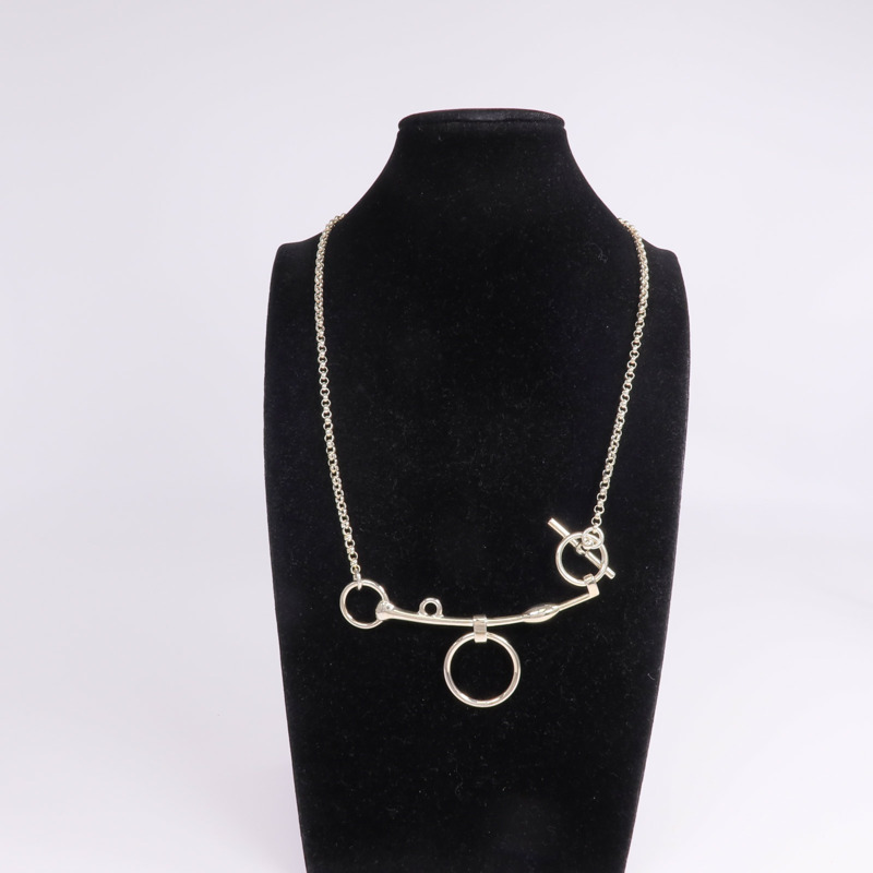 HERMES 925純銀Mors de Bride項鍊-8