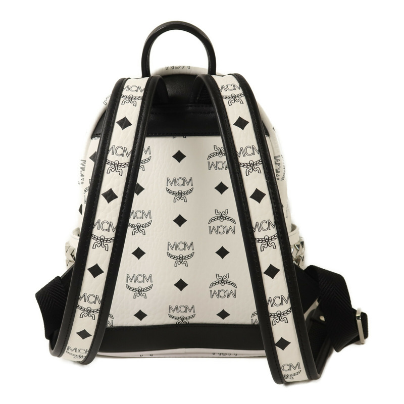 MCM 塗屠帆布Backpack銀扣背包-1