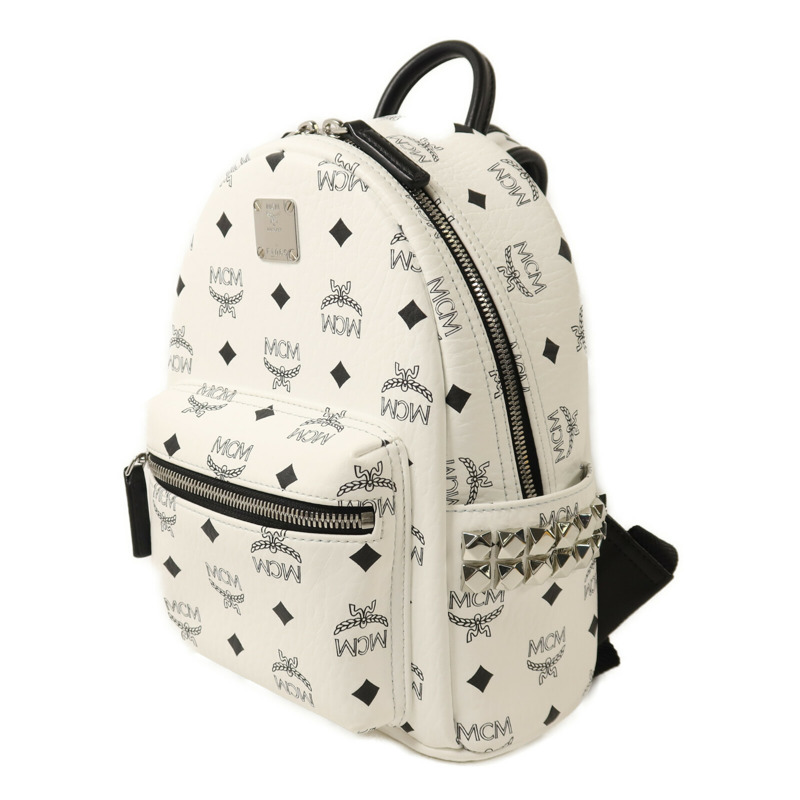 MCM 塗屠帆布Backpack銀扣背包-2