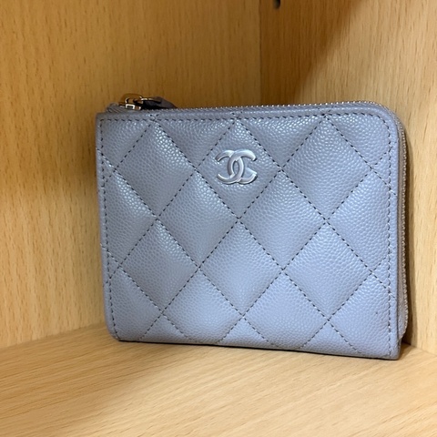 Chanel🔥L型 短夾 錢包 🔥全新全配