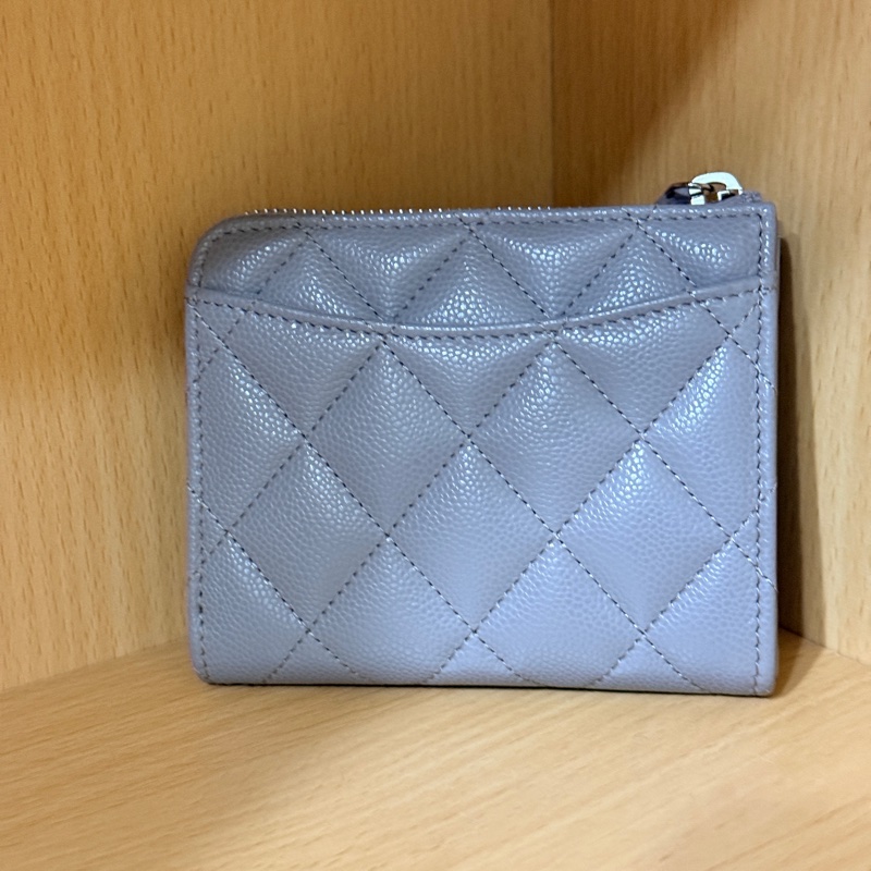 Chanel🔥L型 短夾 錢包 🔥全新全配-1