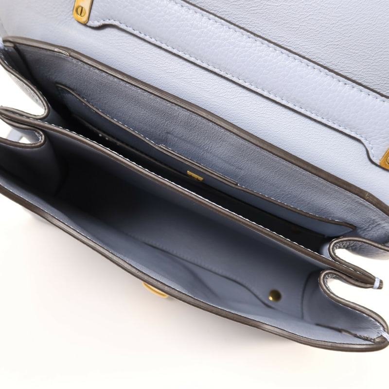 Salvatore Ferragamo 牛皮皮革Shoulder Bag金扣手挽肩背兩用袋-4