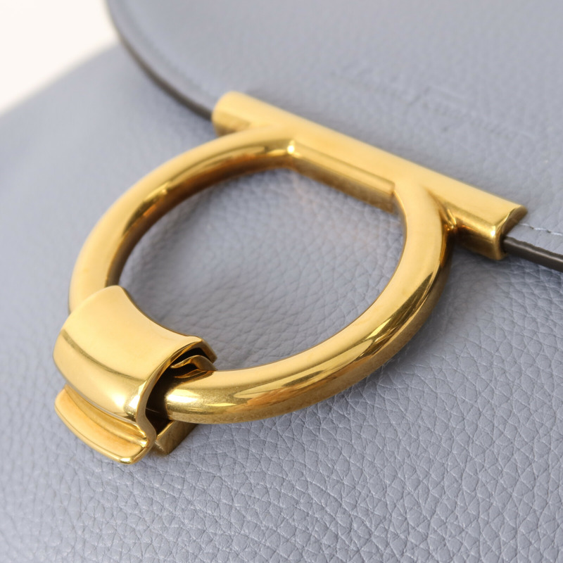 Salvatore Ferragamo 牛皮皮革Shoulder Bag金扣手挽肩背兩用袋-9