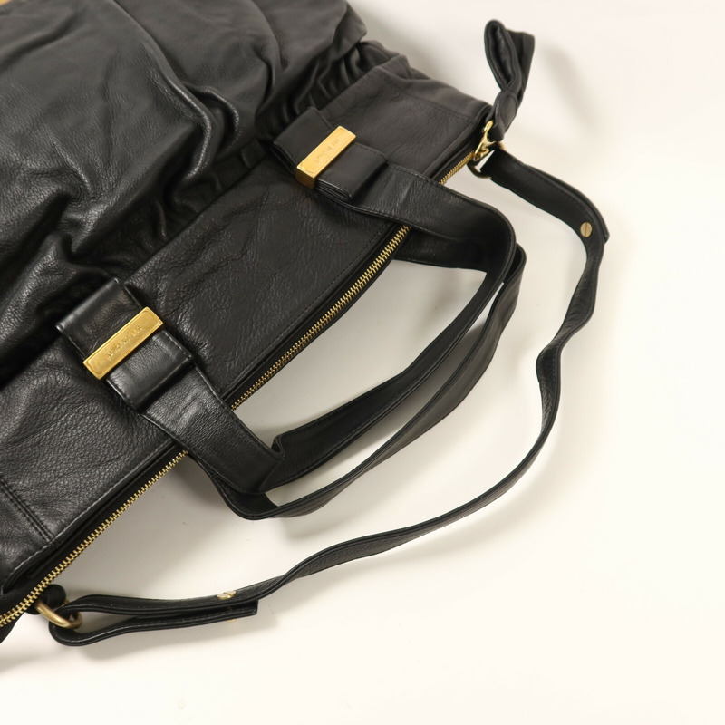 SEE BY CHLOE 牛皮皮革Shoulder Bag金扣手挽肩背兩用袋-7