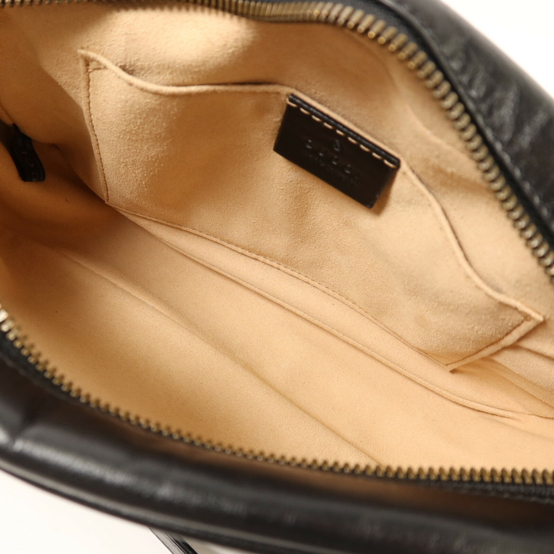 GUCCI 牛皮皮革GG Marmont金扣鏈帶肩背袋-4