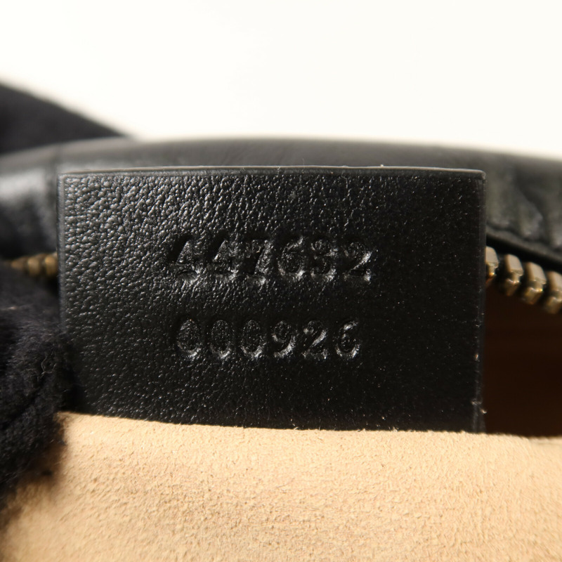 GUCCI 牛皮皮革GG Marmont金扣鏈帶肩背袋-6