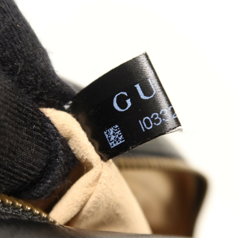 GUCCI 牛皮皮革GG Marmont金扣鏈帶肩背袋-7