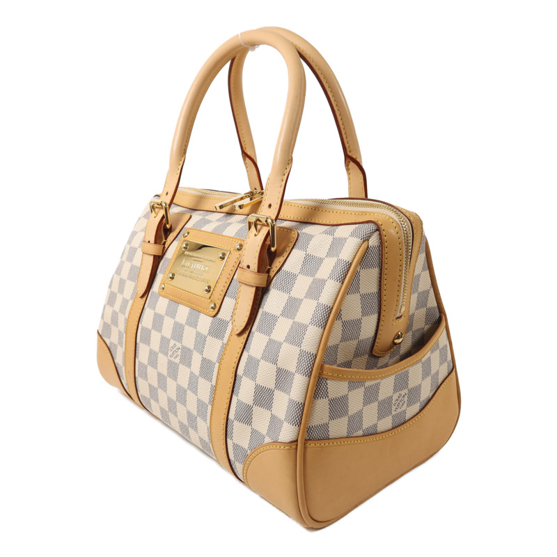 LOUIS VUITTON Damier Azur Berkeley金扣手挽袋-2
