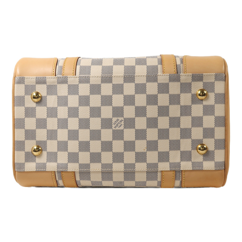 LOUIS VUITTON Damier Azur Berkeley金扣手挽袋-3
