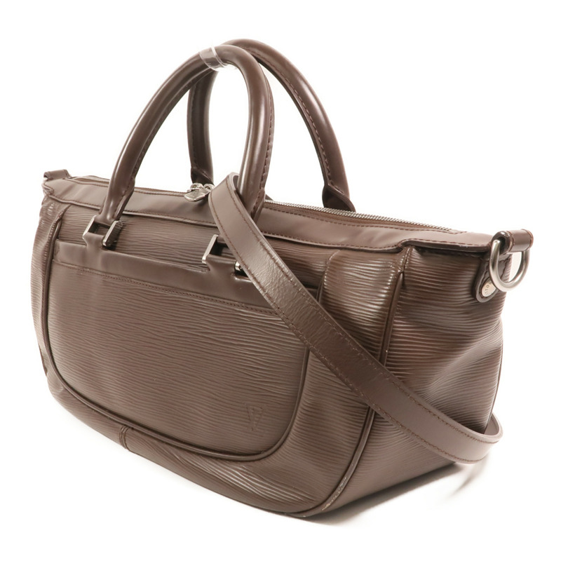 LOUIS VUITTON Epi Dhanura MM銀扣手挽肩背兩用袋-2