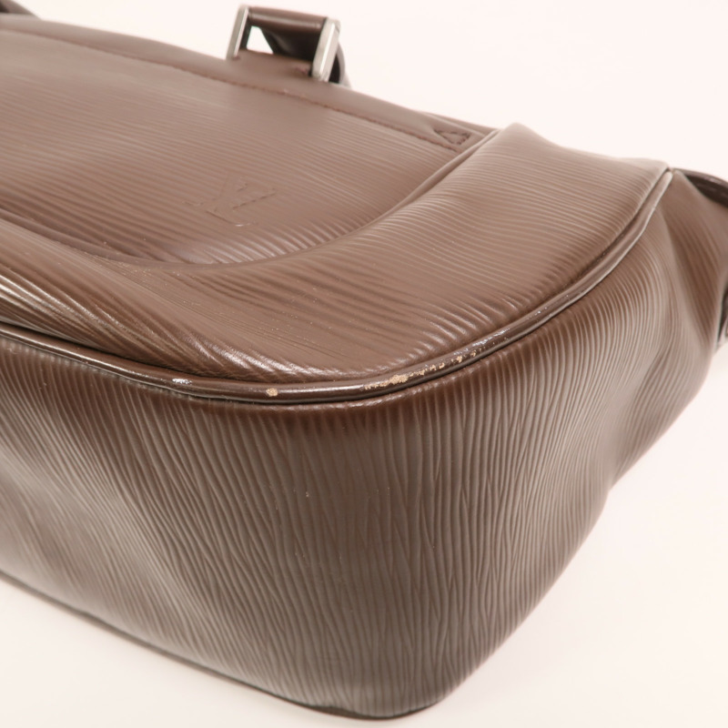 LOUIS VUITTON Epi Dhanura MM銀扣手挽肩背兩用袋-9