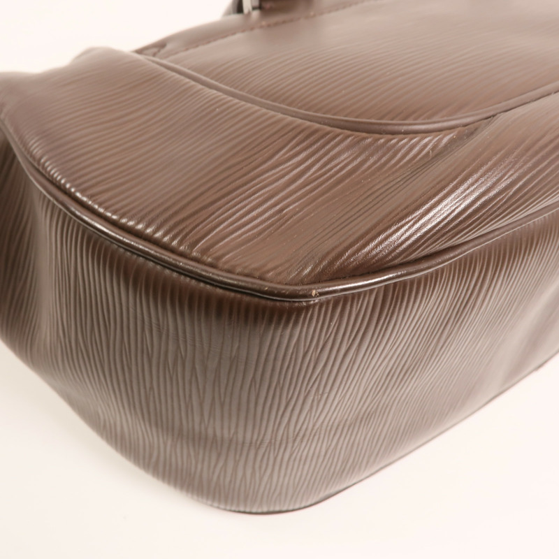 LOUIS VUITTON Epi Dhanura MM銀扣手挽肩背兩用袋-10