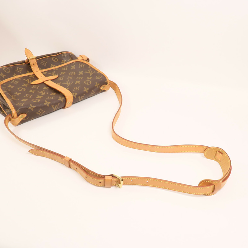 LOUIS VUITTON Monogram Saumur 30金扣肩背袋-8
