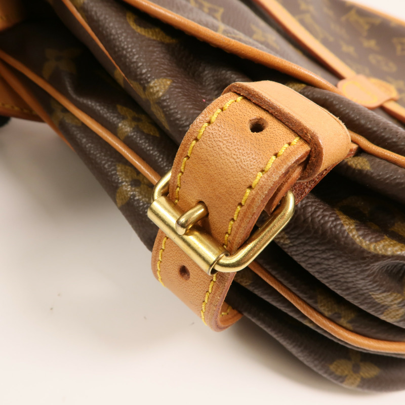 LOUIS VUITTON Monogram Saumur 30金扣肩背袋-13