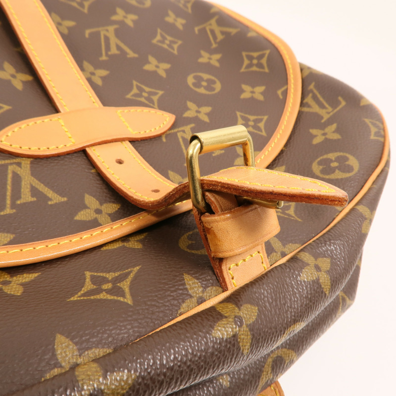 LOUIS VUITTON Monogram Saumur 30金扣肩背袋-14