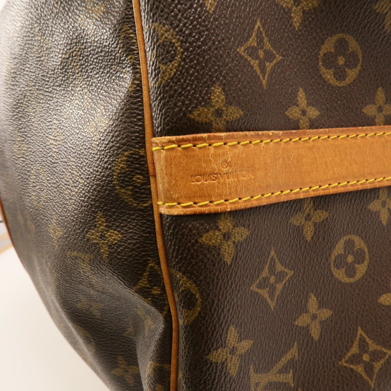 LOUIS VUITTON Monogram Keepall 55金扣手挽肩背兩用袋-5