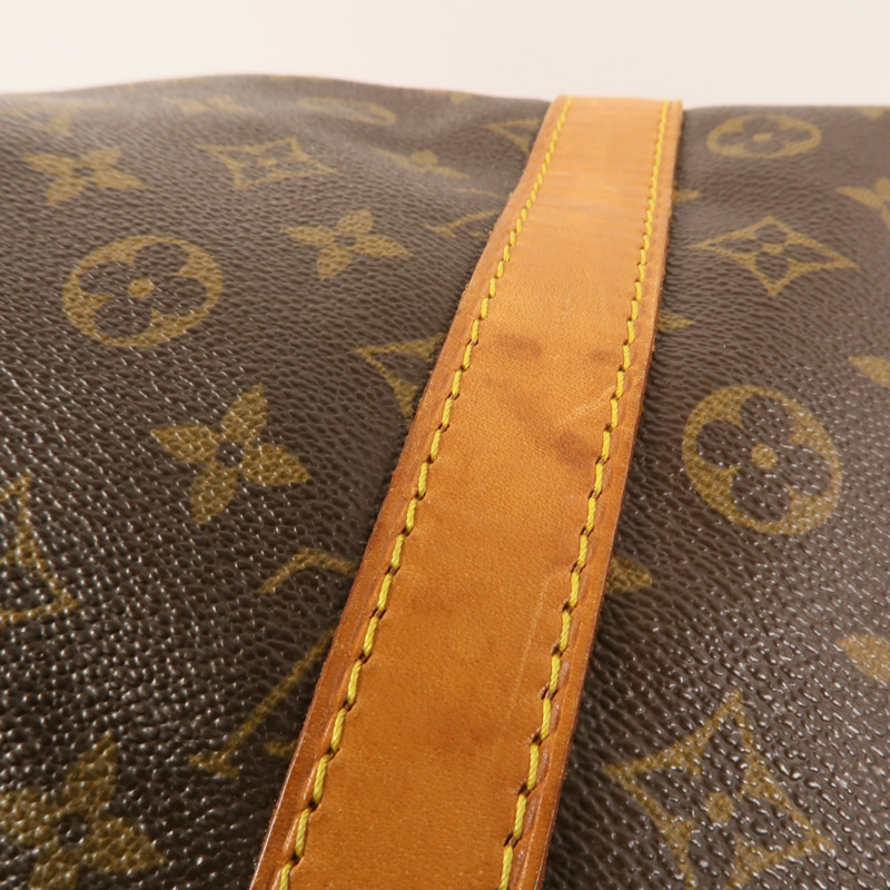 LOUIS VUITTON Monogram Keepall 55金扣手挽肩背兩用袋-9