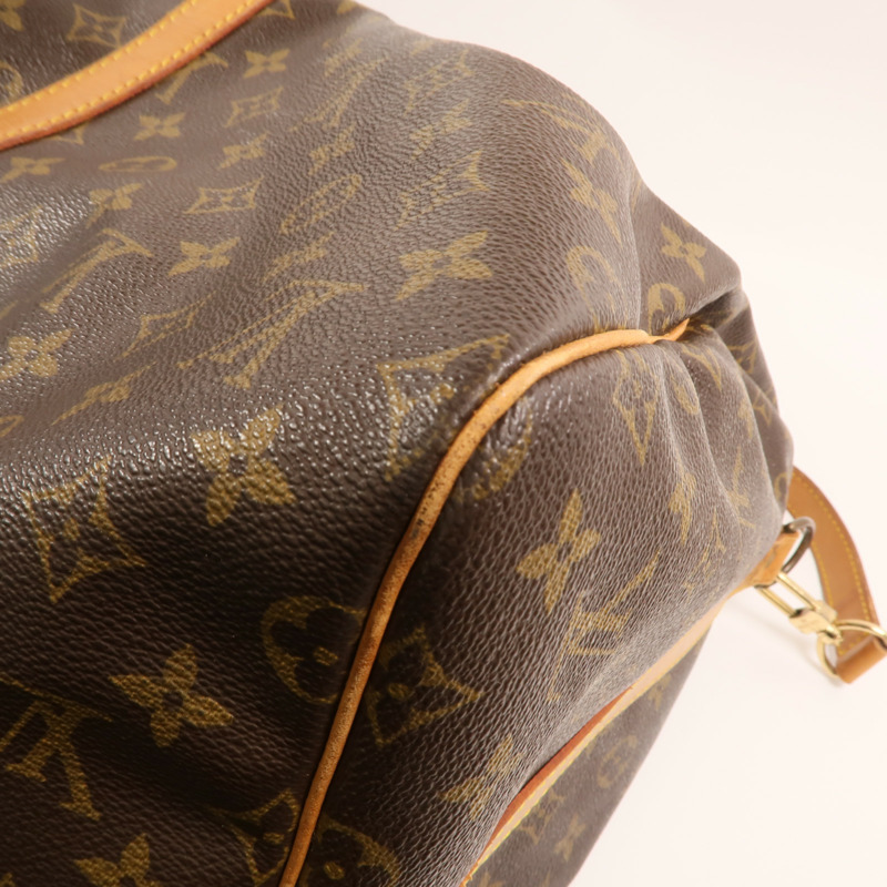 LOUIS VUITTON Monogram Keepall 55金扣手挽肩背兩用袋-10