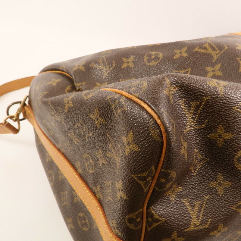 LOUIS VUITTON Monogram Keepall 55金扣手挽肩背兩用袋-13
