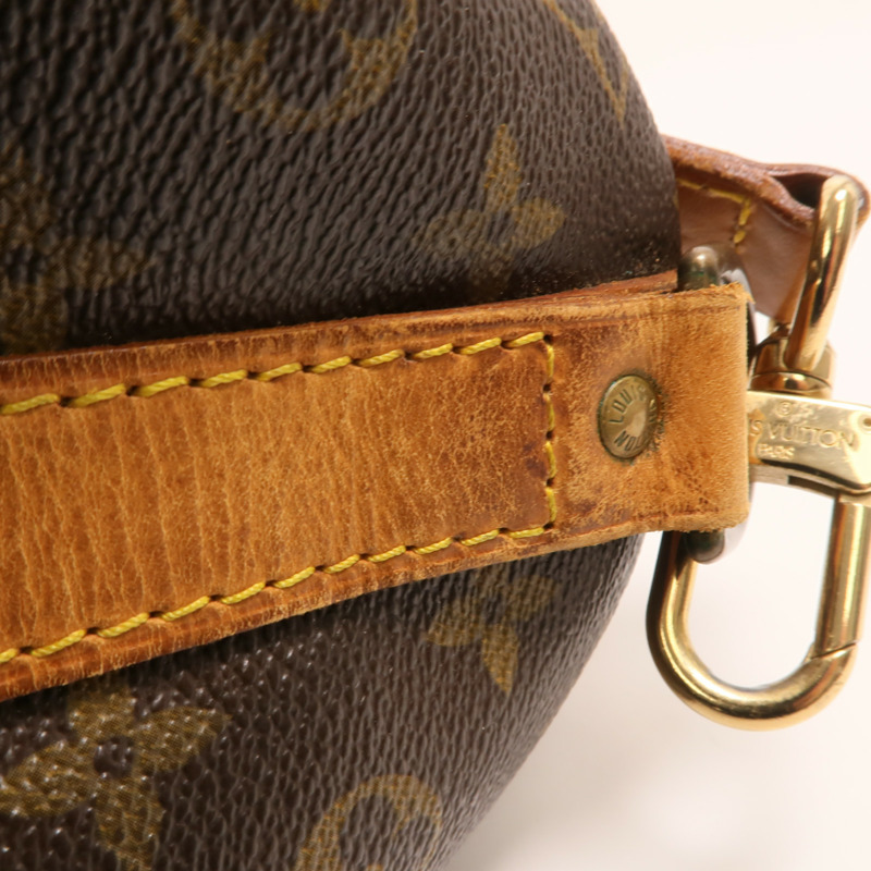 LOUIS VUITTON Monogram Keepall 55金扣手挽肩背兩用袋-15