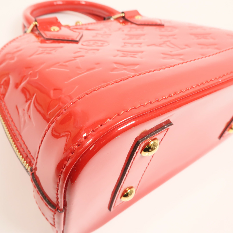 LOUIS VUITTON Monogram Vernis Alma BB金扣手挽肩背兩用袋-11