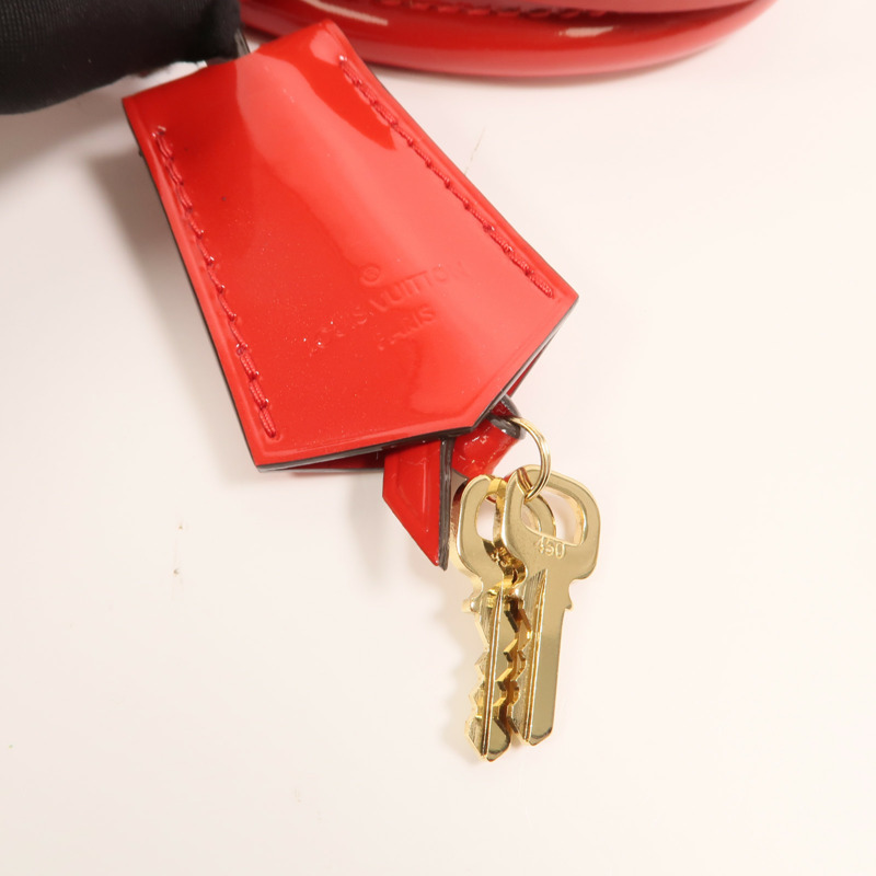 LOUIS VUITTON Monogram Vernis Alma BB金扣手挽肩背兩用袋-12