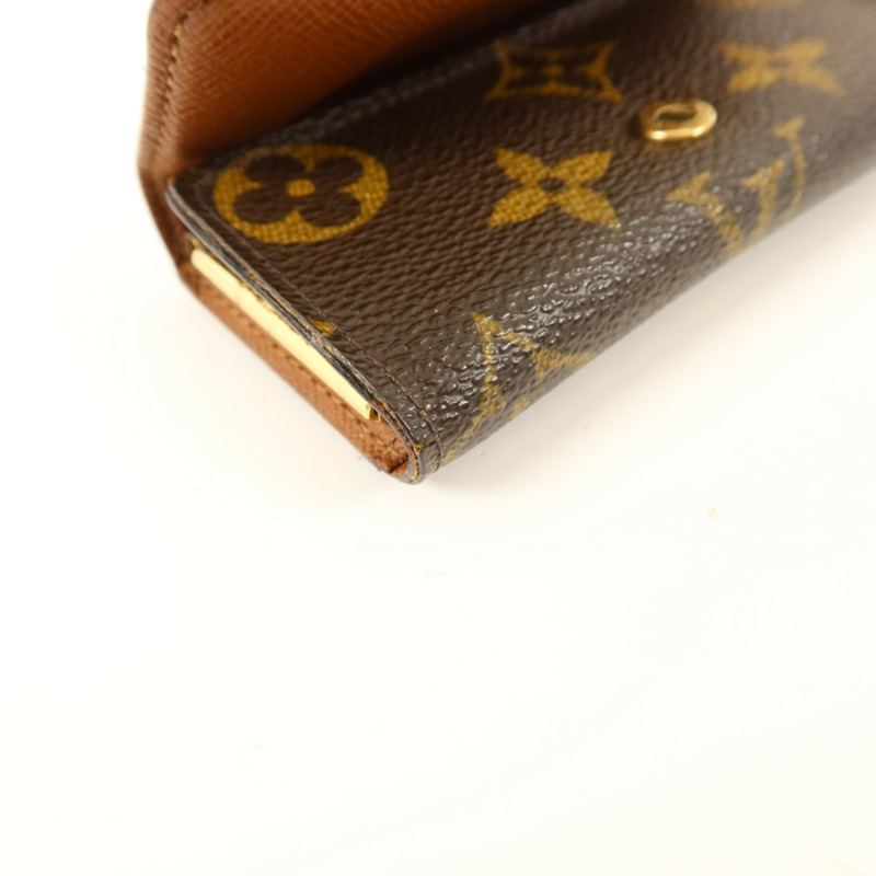 LOUIS VUITTON Monogram 4 Key Holder金扣鎖匙包-11