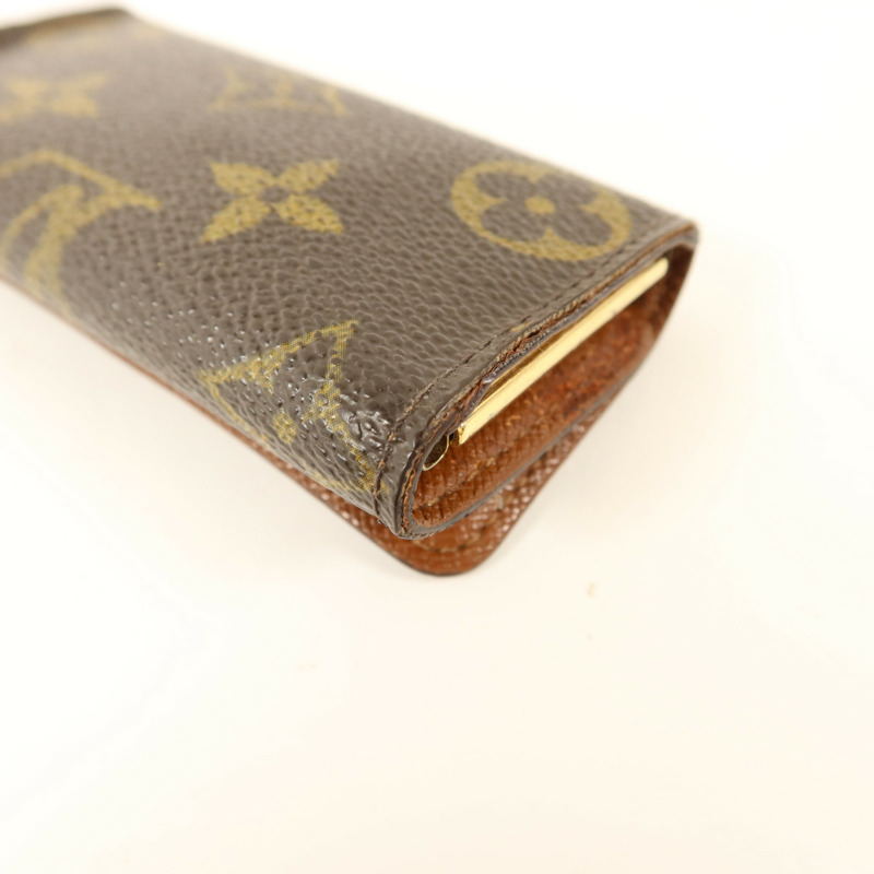 LOUIS VUITTON Monogram 4 Key Holder金扣鎖匙包-12