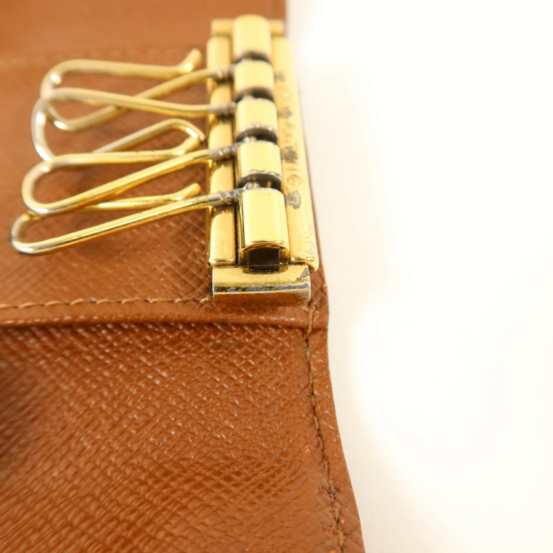 LOUIS VUITTON Monogram 4 Key Holder金扣鎖匙包-15