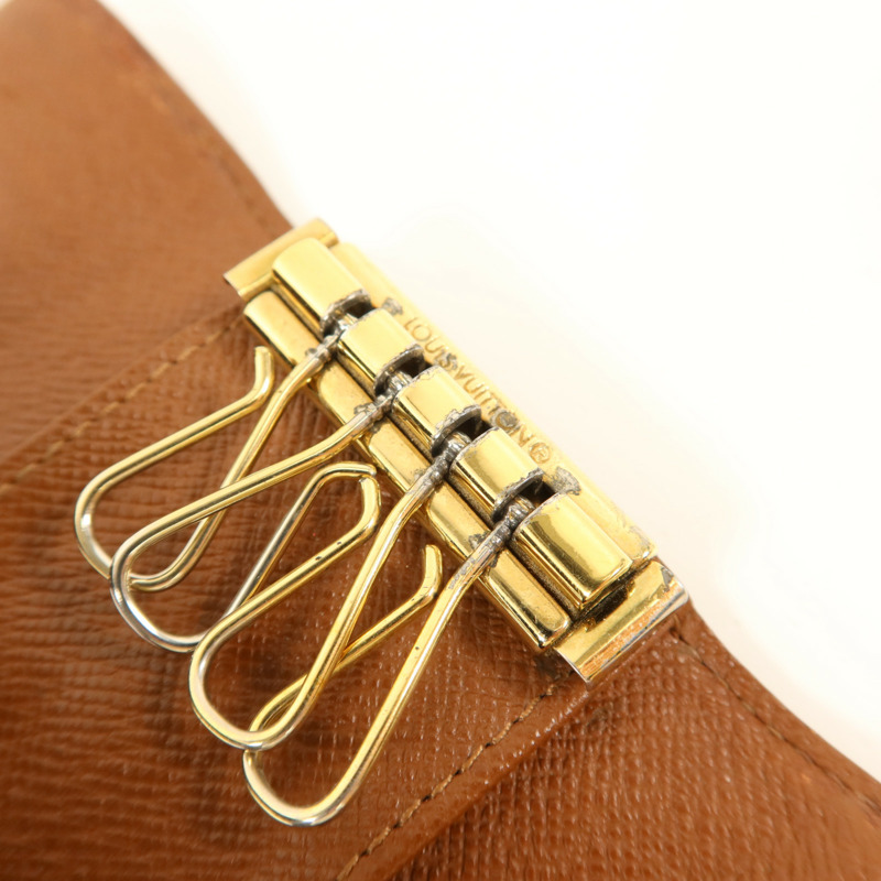 LOUIS VUITTON Monogram 4 Key Holder金扣鎖匙包-16