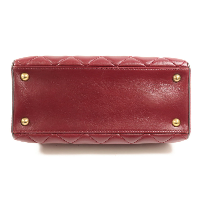 CHANEL 牛皮皮革Tote Bag金扣鏈帶肩背袋-3