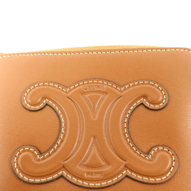 CELINE 牛皮皮革Coin Bag金扣零錢包-5