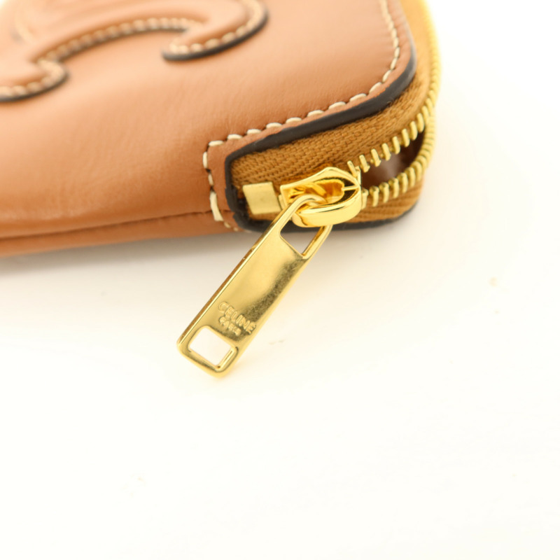 CELINE 牛皮皮革Coin Bag金扣零錢包-10