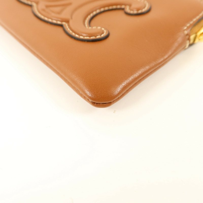 CELINE 牛皮皮革Coin Bag金扣零錢包-11