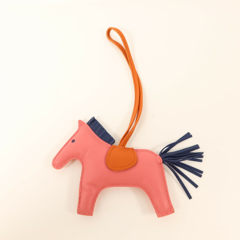 HERMES Milo皮革Rodeo GM掛飾-5