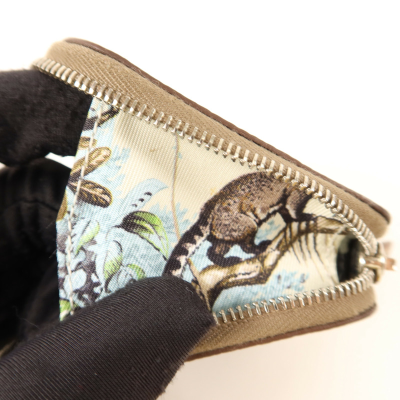 HERMES Epsom皮革Silk In Compact銀扣零錢包Etoupe-13