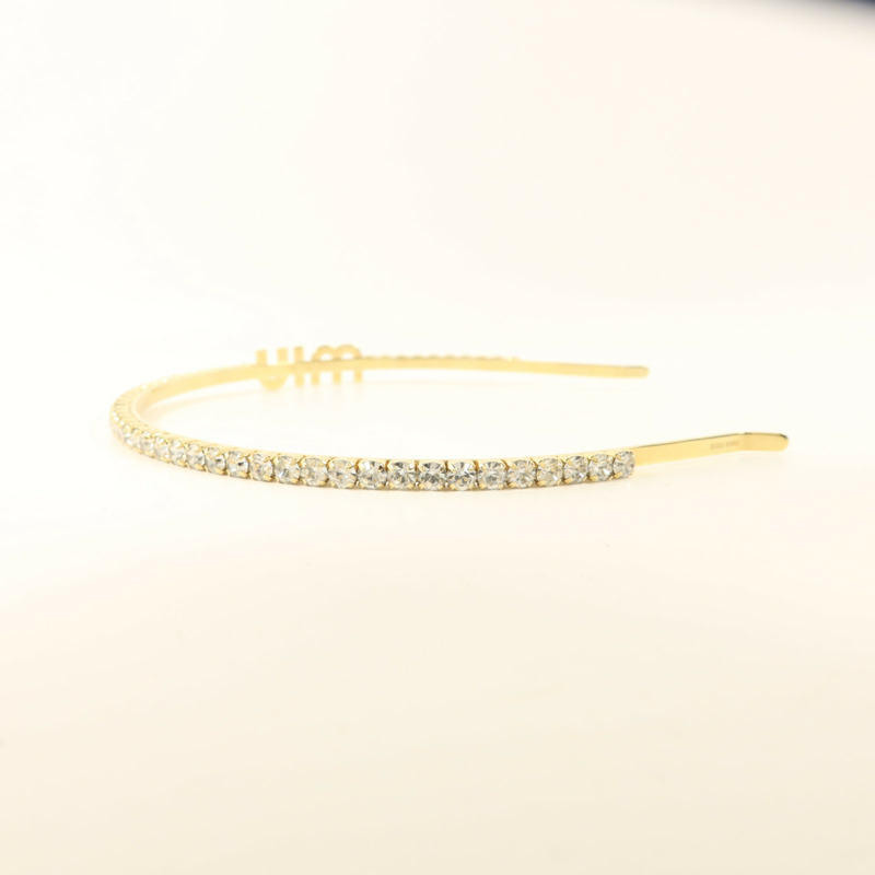 Miu Miu 金屬/水晶Hair Band頭箍-4