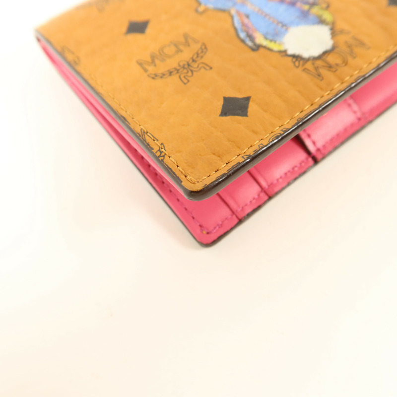 MCM 牛皮皮革Bifold Wallet金扣錢包-14