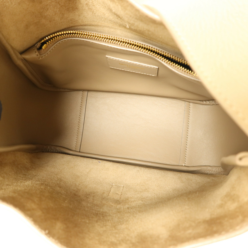 SAINT LAURENT 牛皮皮革LE 5 A 7 Hobo Small金扣肩背袋-4