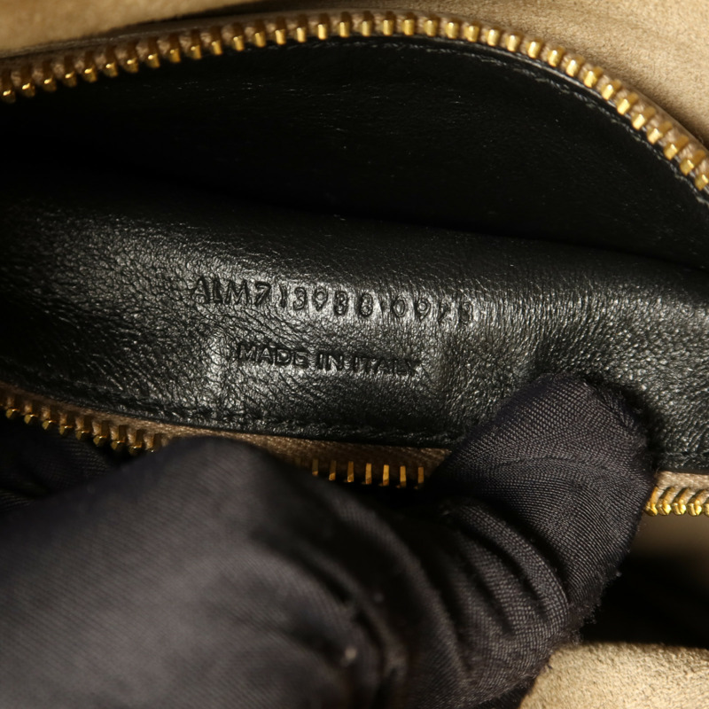 SAINT LAURENT 牛皮皮革LE 5 A 7 Hobo Small金扣肩背袋-6