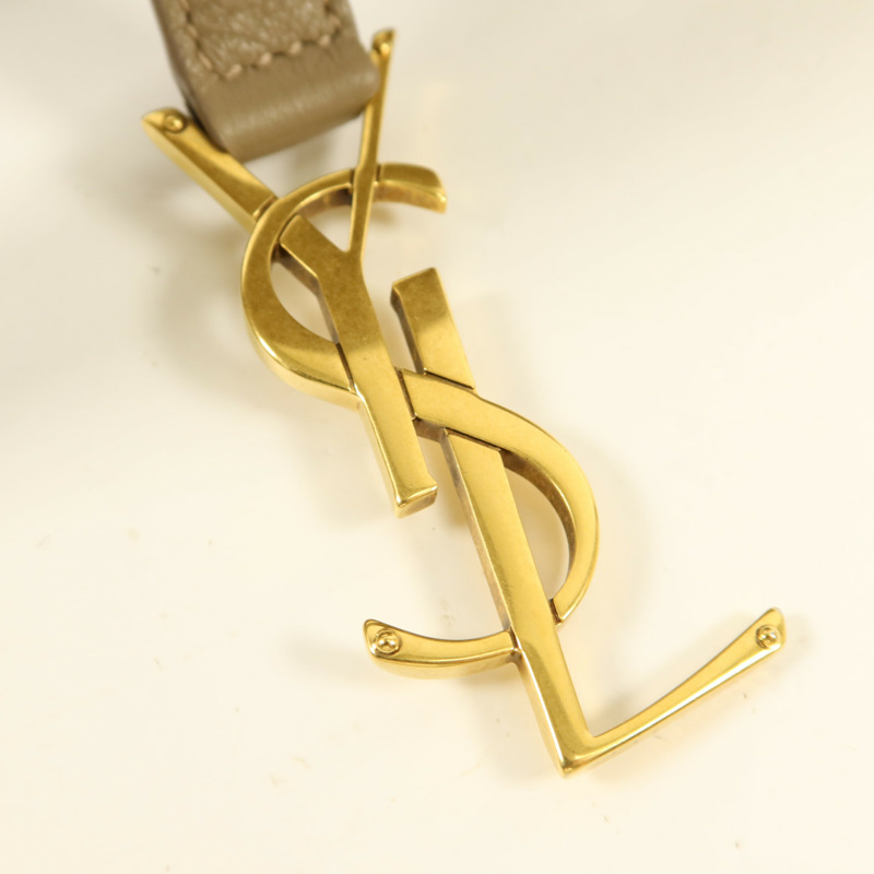 SAINT LAURENT 牛皮皮革LE 5 A 7 Hobo Small金扣肩背袋-8