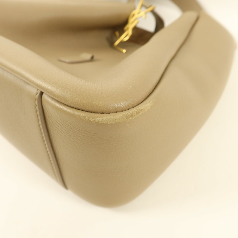 SAINT LAURENT 牛皮皮革LE 5 A 7 Hobo Small金扣肩背袋-12