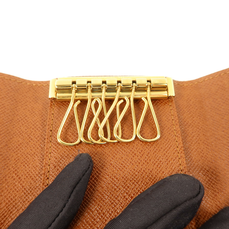 LOUIS VUITTON Monogram 6 Key Holder金扣鎖匙包-5