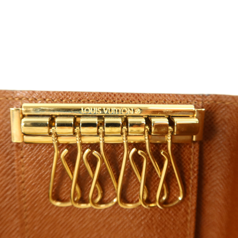 LOUIS VUITTON Monogram 6 Key Holder金扣鎖匙包-8